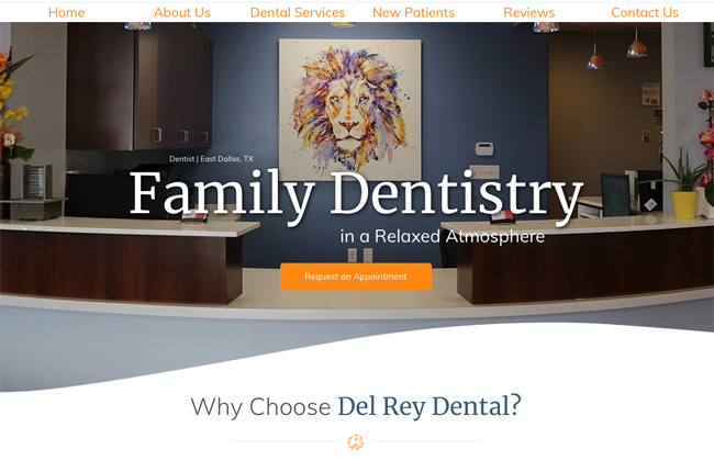 Del Rey Dental Website